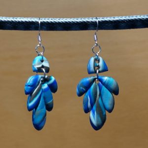 Oorbellen Blauwe Wervelwind