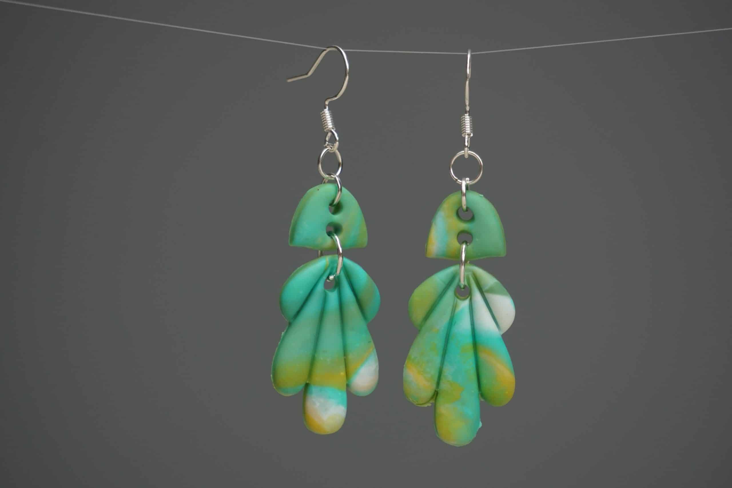 Oorbellen Frisgroene Fantasie - Afbeelding 3